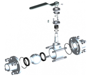Kurki kulowe szpilkowe do wspawania typu WKS